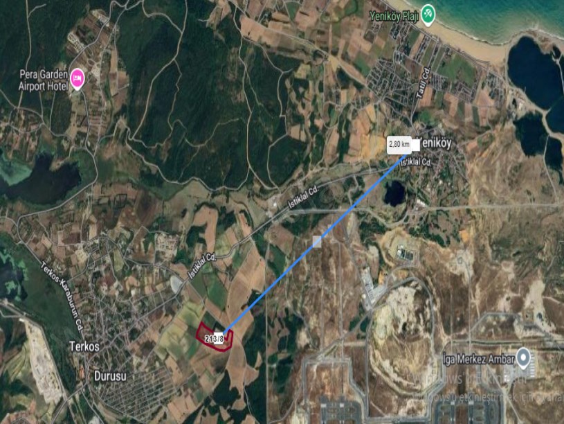  Arnavutköy Yeniköyde Satılık Arsa , 1,061 M2 Hisseli Yolu Var Evlerin Yakını