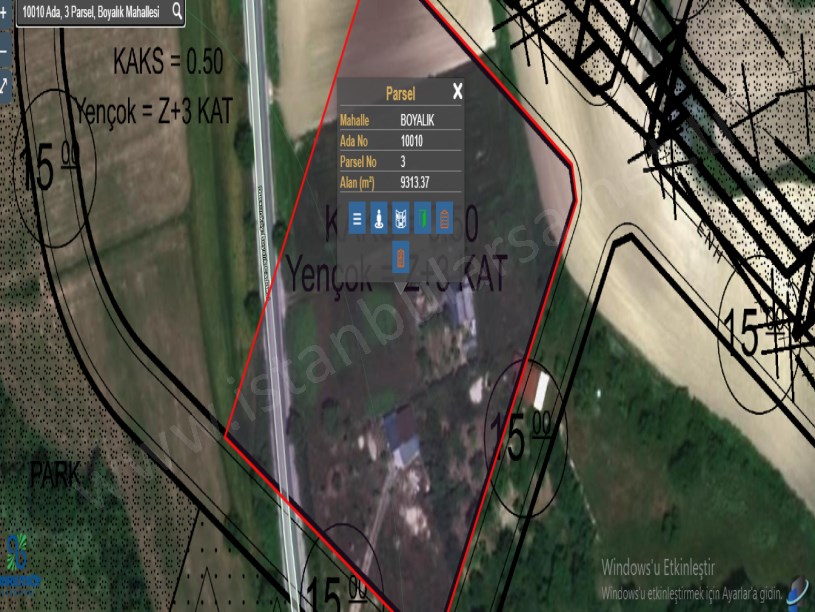 Arnavutköy Boyalıkta Satılık Arsa , 776 m2 Cadde Cephe Hisseli İmarlı 
