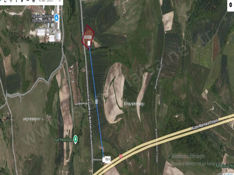 Arnavutköy Boyalıkta Satılık Arsa , 776 m2 Cadde Cephe Hisseli İmarlı 
