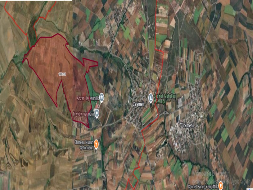 Tekirdağ Marmaraereğli Çeşmeli Mah Satılık Arsa , 1,345 M2 Yolu var Hisseli Evlerin Yakını