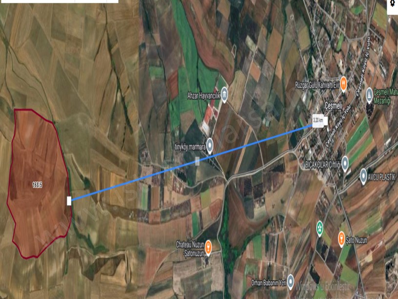 Tekirdağ Marmaraereğli Çeşmeli Mah Satılık Arsa , 360 m2 Yolu Var Hisseli 