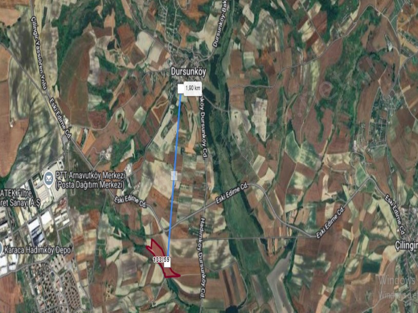 Arnavutköy Dursunköyde Satılık Arsa , 700 M2 Yolu Var Hisseli İmarlı