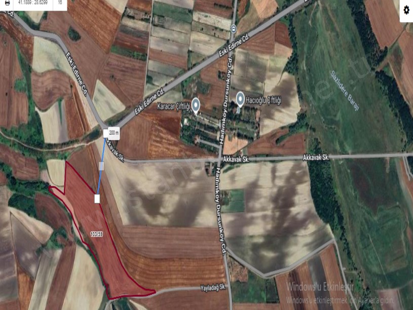 Arnavutköy Dursunköyde Satılık Arsa , 700 M2 Yolu Var Hisseli İmarlı