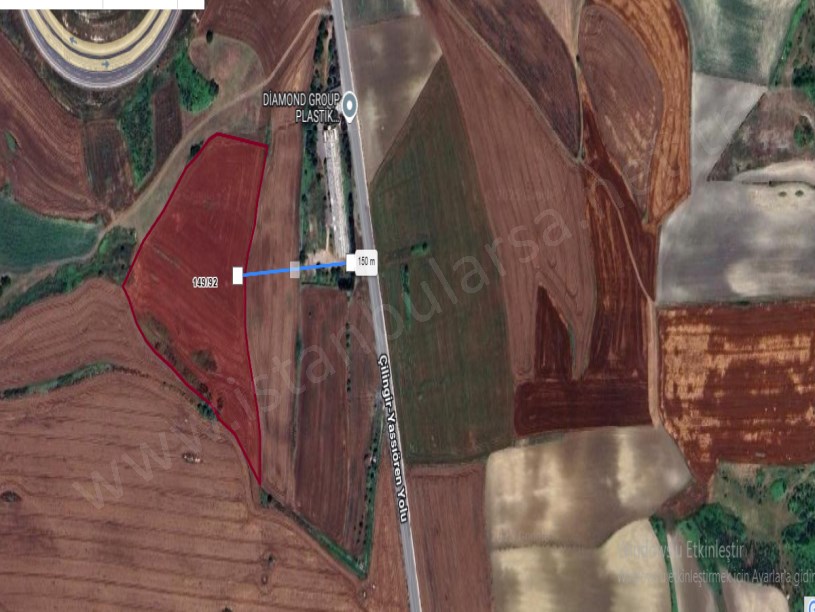 Arnavutköy Yassıörende Satılık Arsa , 1,650 m2 Hisseli Caddeye Yakın
