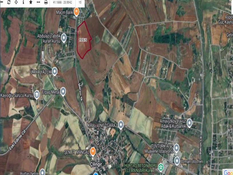Arnavutköy Çilingirde Satılık Arsa , 709 m2 Evlerin Yakını Yolu var Hisseli 