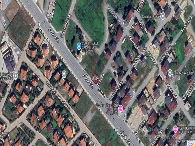 Arnavutköy Yavuzselim Mah Satılık Arsa , 184 M2 Cadde Cephe Köşe Başı Müstakil