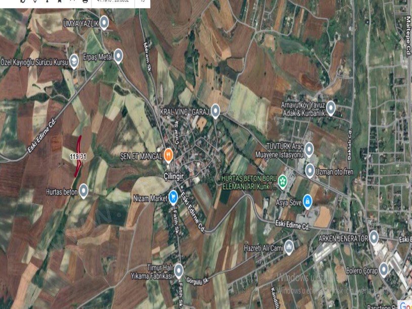 Arnavutköy Çilingirde Satılık Arsa , 171 M2 Tepe Konumda Hisseli 