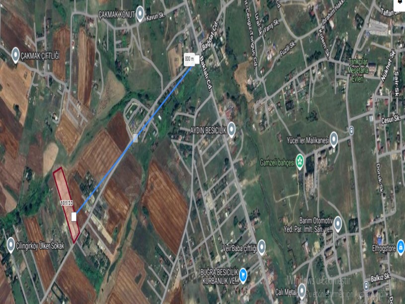 Arnavutköy Çilingirde Satılık Arsa , 201 m2 Çaplı Yolu Var Evlerin Yakını