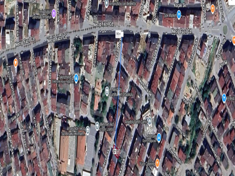 Arnavutköy Anadolu Mah Satılık Arsa , 161 m2 4 Kat İmarlı Müstakil 