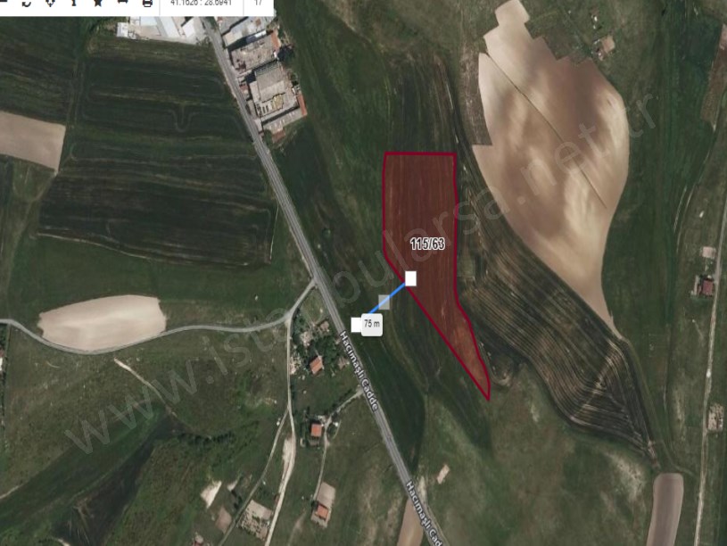 Arnavutköy Hacımaşlı  Satılık Tarla , 12, 536 m2 Müstakil Yolu Var İmarlı 
