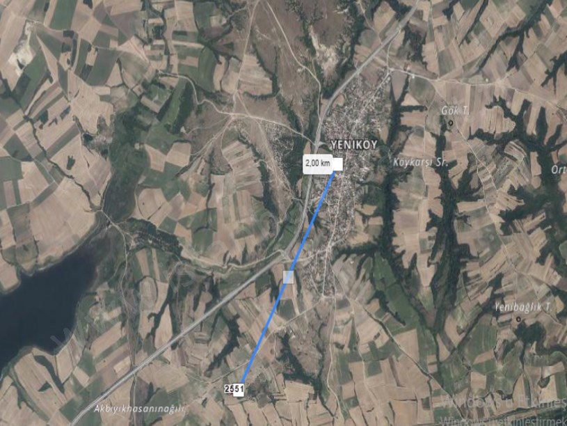 Edirne Uzunköprü Yeniköy Mh Satılık Arsa , 350 m2 Hisseli Çaplı Yolu Var