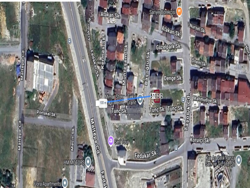Arnavutköy Haraççıda Satılık Arsa , 109 M2 Müstakil 3 Kat İmarlı