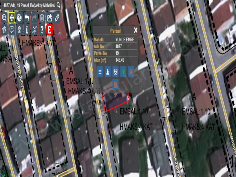 Arnavutköy Boğazköyde Satılık Arsa , 145 M2 4 Kat İmarlı İfrazlı  Müstakil