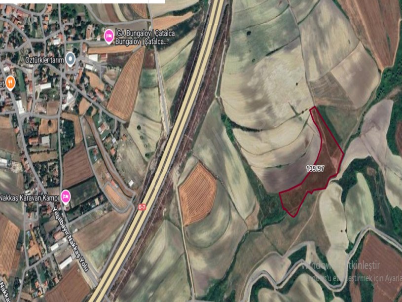 Çatalca Nakkaşta  Satılık Arsa , 365 m2 Yolu Var Hisseli
