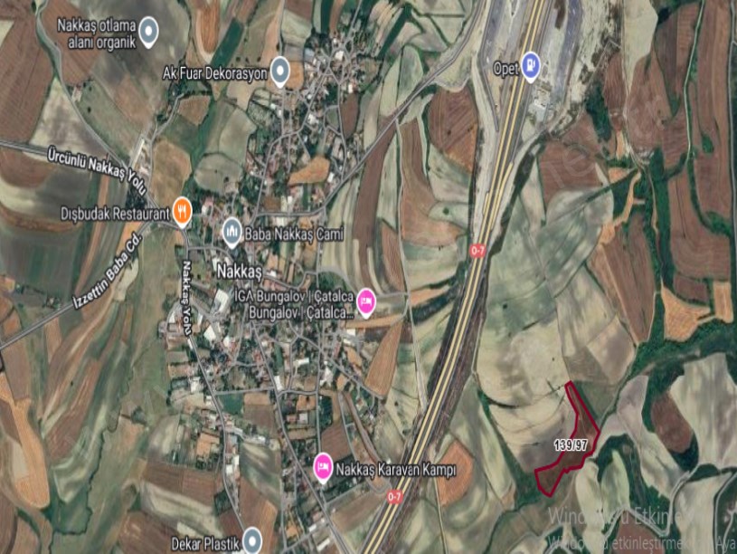 Çatalca Nakkaşta  Satılık Arsa , 365 m2 Yolu Var Hisseli
