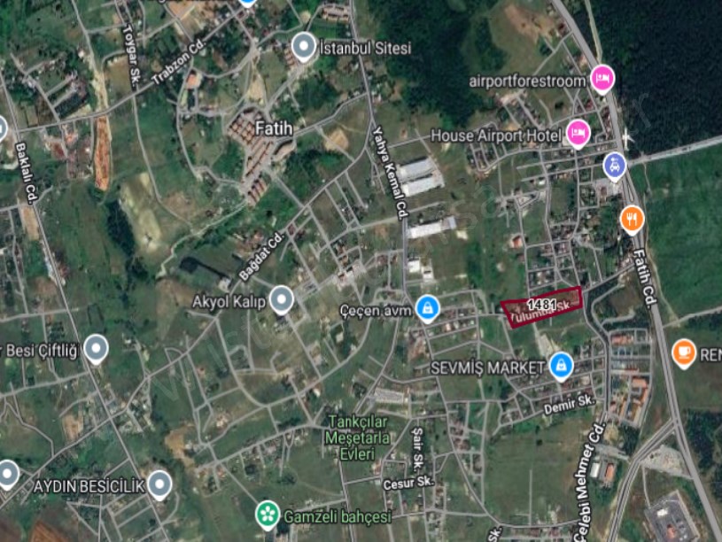 Arnavutköy Taşolukta Satılık Arsa , 300 m2 Cadde Cephe Hisseli İmarlı Merkezde