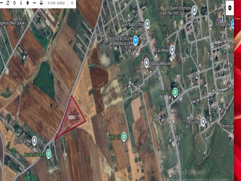 Arnavutköy Çilingirde Satılık Arsa , 200 m2  Çaplı Hisseli İmarlı 
