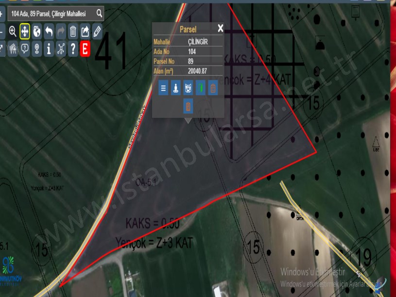Arnavutköy Çilingirde Satılık Arsa , 200 m2  Çaplı Hisseli İmarlı 