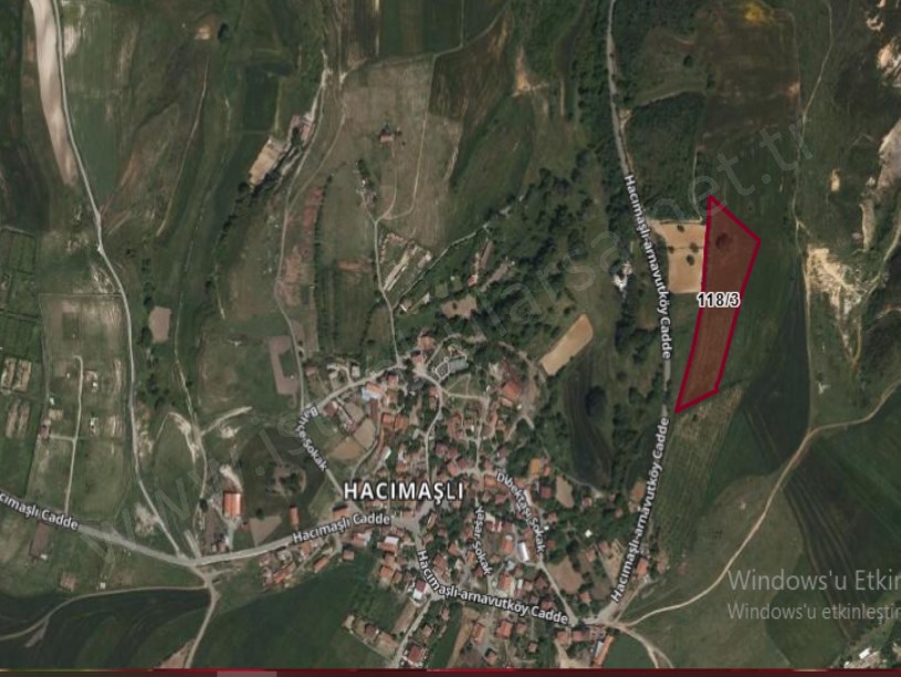 Arnavutköy Hacımaşlı  Satılık Arsa , 3,450 m2 Cadde Yakını Yolu Var Evlerin Yakını 