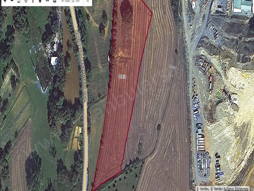 Arnavutköy Hacımaşlı  Satılık Arsa , 3,450 m2 Cadde Yakını Yolu Var Evlerin Yakını 