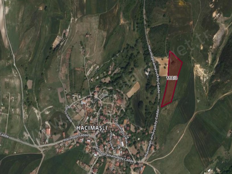 Arnavutköy Hacımaşlı  Satılık Arsa , 3,450 m2 Cadde Yakını Yolu Var Evlerin Yakını 