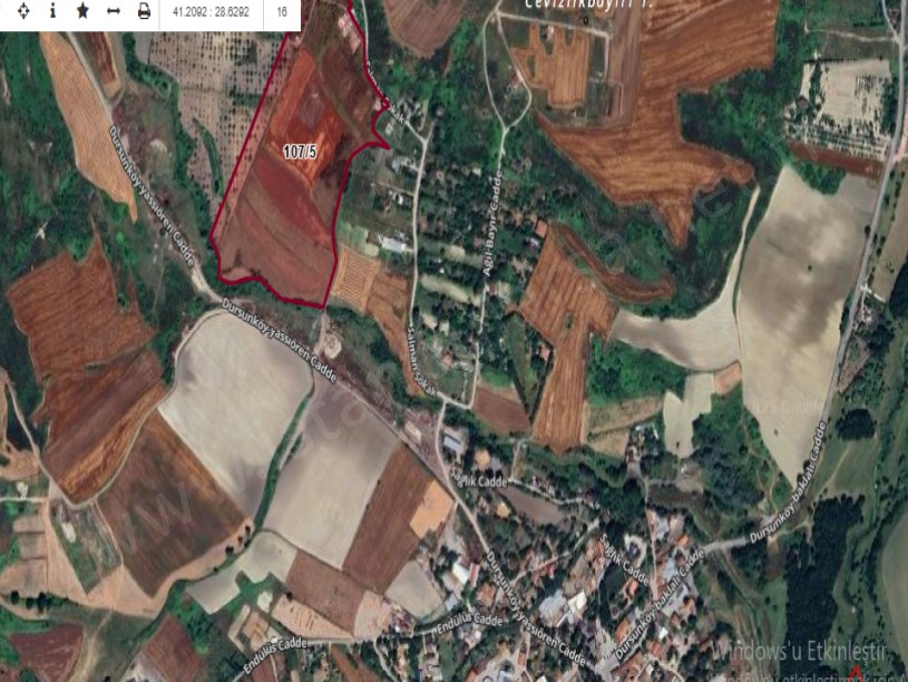 Arnavutköy Dursunköyde Satılık Arsa , 825 M2 Hisseli imarlı 