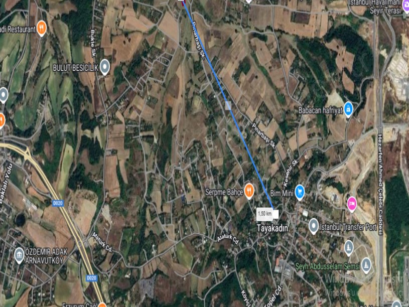 Arnavutköy Tayakadın Satılık Arsa , 456 m2 Merkezde Yolu Var 