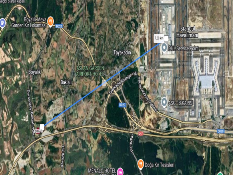 Arnavutköy Boyalıkta Satılık Arsa , 200 m2 Yolu Var Caddeye Yakın