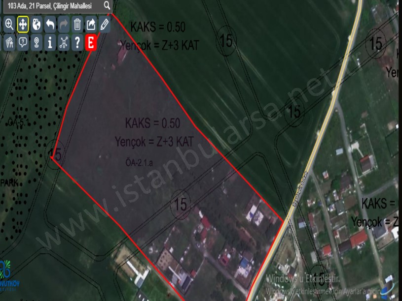 Arnavutköy Çilingirde Satılık Arsa , 222 m2 Hisseli  Yolu var Merkezde 