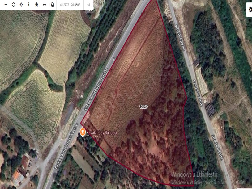 Arnavutköy Baklalıda Satılık Arsa , 3,300 m2 Cadde cephe  Hisseli 