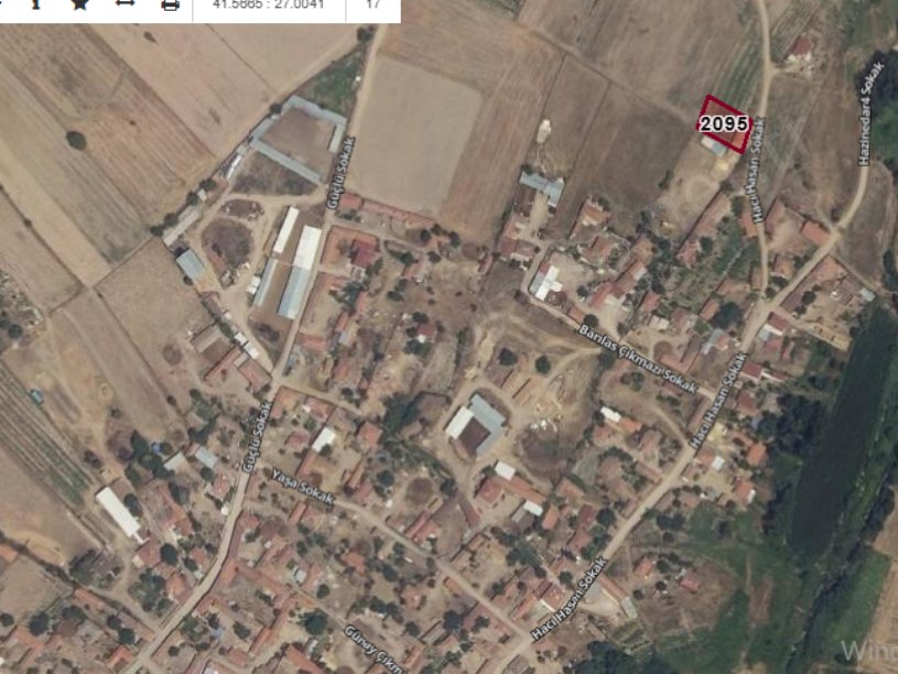Kırklareli Babaeski Hazinedar Köyünde Satılık Arsa , 700 M2 Köy İçinde Müstakil Yola Cephe
