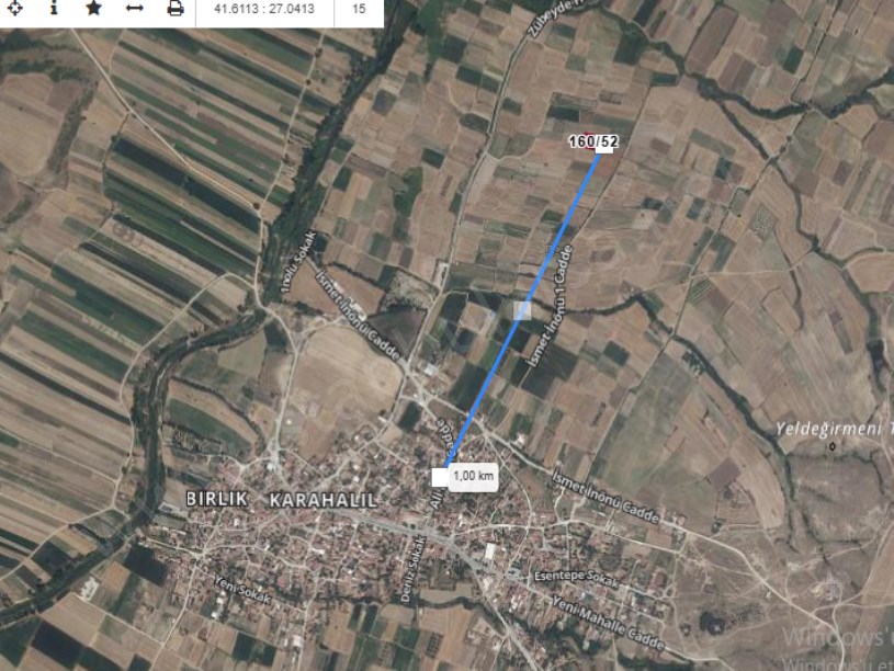 Kırklareli Babaeski Karahalil Köyünde Satılık  Arsa , 277 m2  Hisseli 