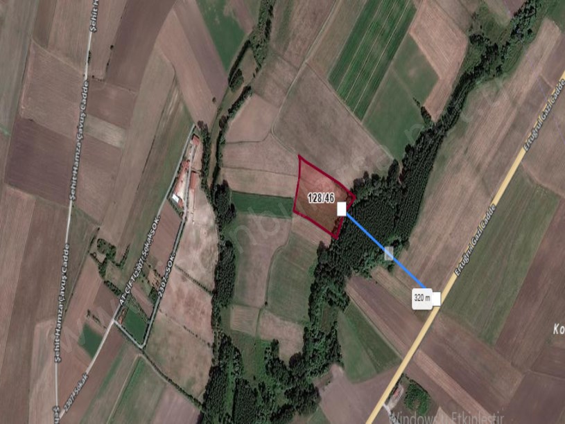 Tekirdağ Saray Sofularda Satılık Arsa , 933 m2 Yolu Var Hisseli