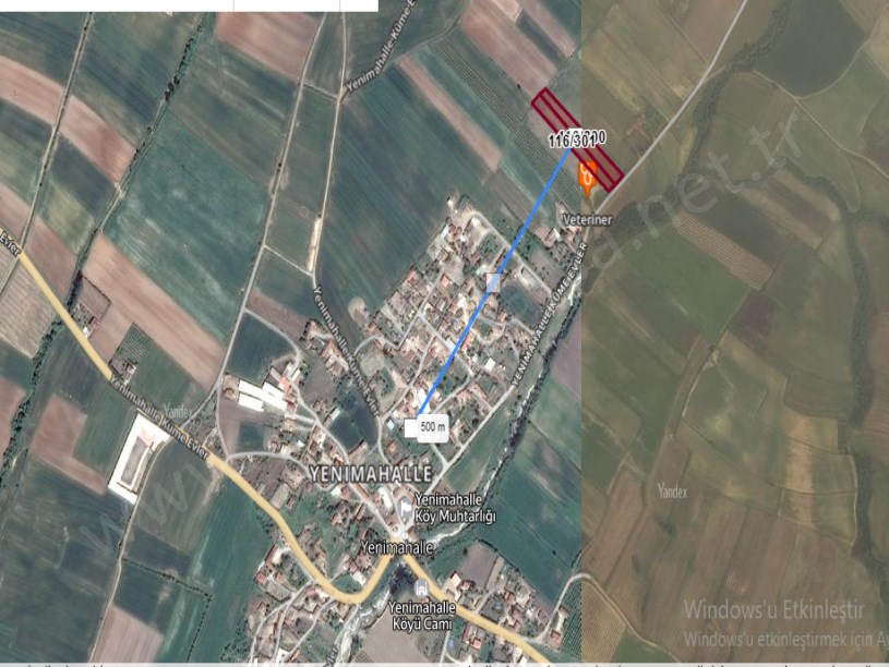 Kırklareli babaeski  satılık arsa , 5,800 m2 Yola Cephe  Merkezde İmarlı 