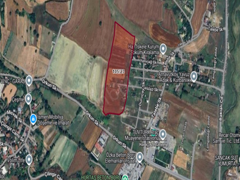 Arnavutköy Çilingirde Satılık Arsa , 500 m2 Yeri Belli Merkezde Yolu Var 