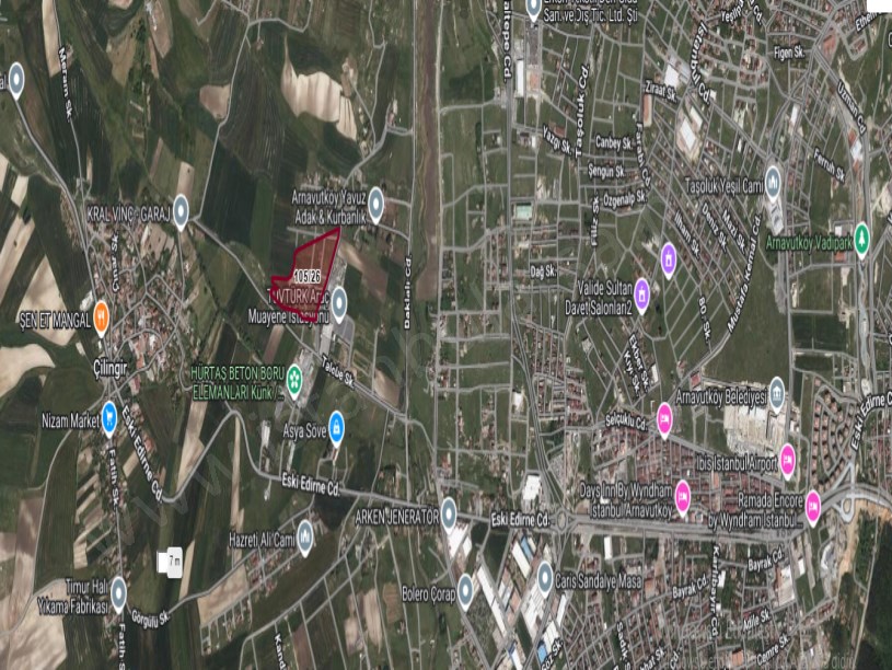 Arnavutköy Çilingirde Satılık Arsa , 211 M2 Yolu Var Evlerin Yakını İmarlı 