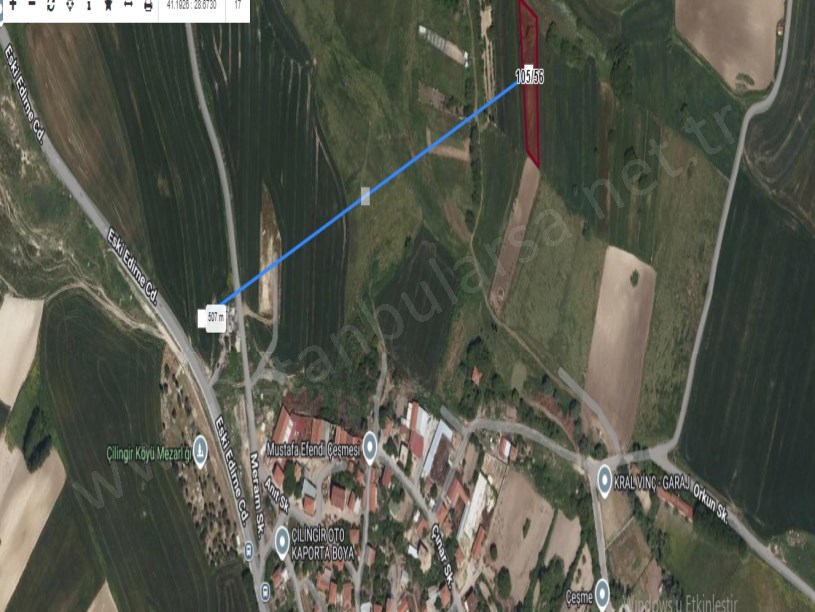 Arnavutköy Çilingirde Satılık Arsa , 91 m2 Hisseli Yolu Var 