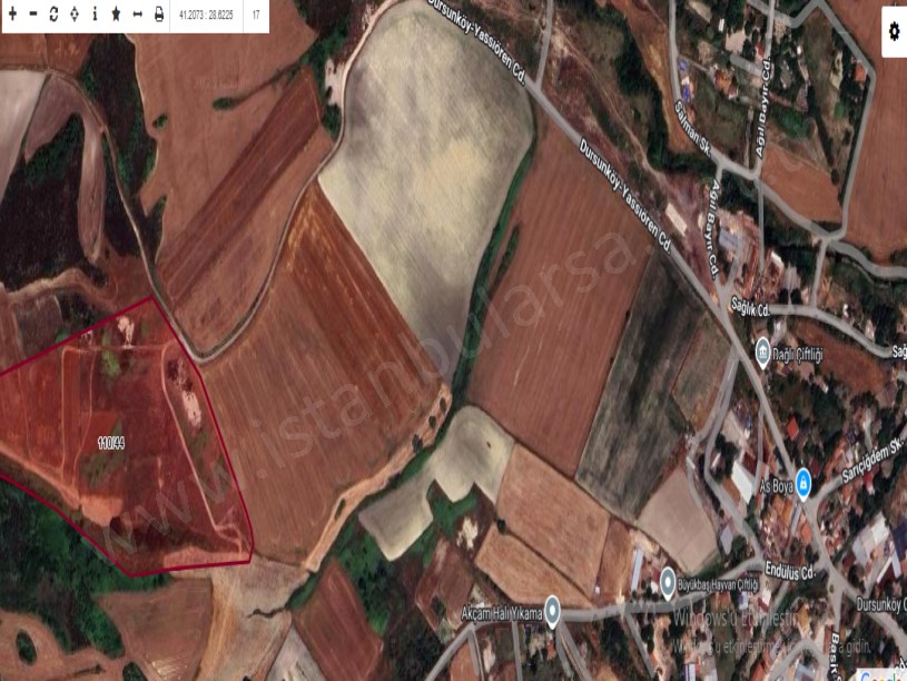 Arnavutköy Dursunköyde Satılık Arsa , 400 M2 Yolu Var Evlerin Yakını
