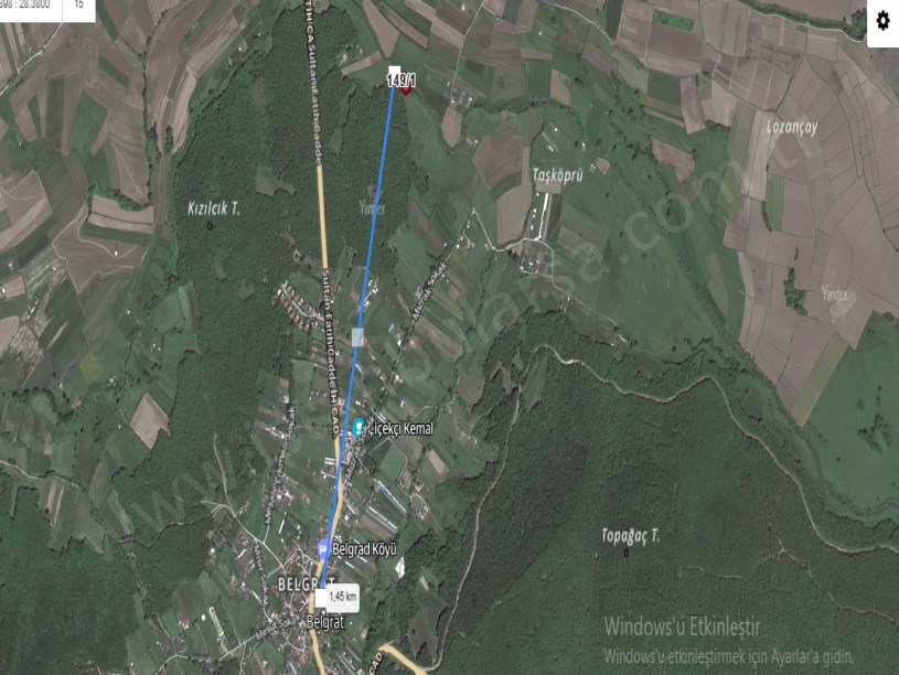 Çatalca Belgratta Satılık Arsa , 373 M2 Yolu Var Evlerin Yakını 