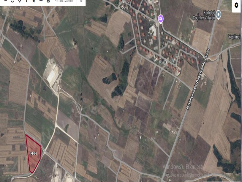 Silivri Balabanda Satılık Arsa , 277 m2 Yolu Var Evlerin Yakını 