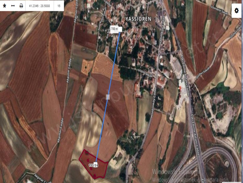 Arnavutköy Yassıörende Satılık Arsa , 212 M2 Hisseli 