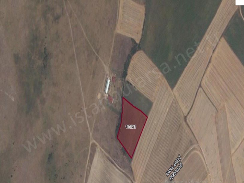 Kırklareli Vize  Müsellim Köyünde Satılık Tarla  , 1,350  M2  Yolu Var Evlerin Yakını 