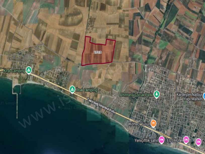 Tekirdağ Marmaraereğli Çeşmeli Mah Satılık Arsa , 526  m2 Yolu Var Hisseli 