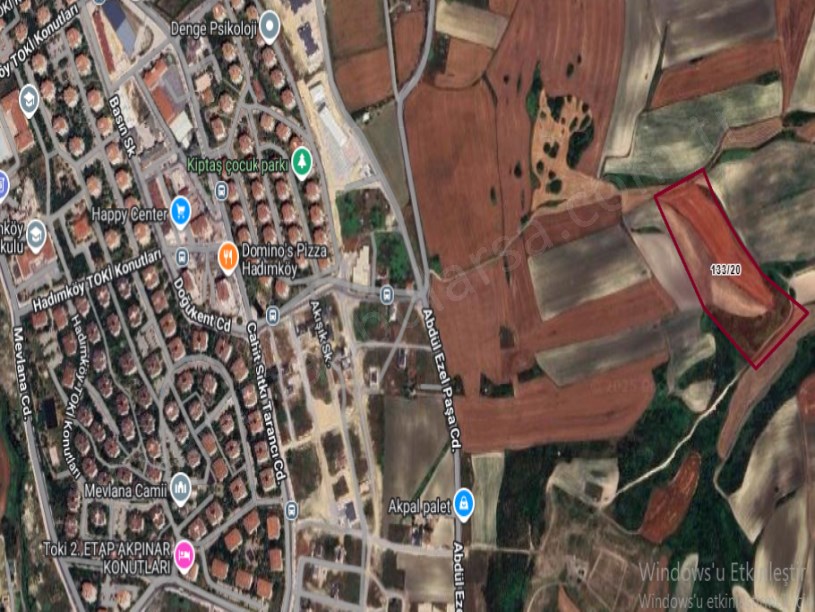 Arnavutköy Dursunköyde Satılık Arsa ,  311 M2 Yolu Var İmarlı  Hisseli