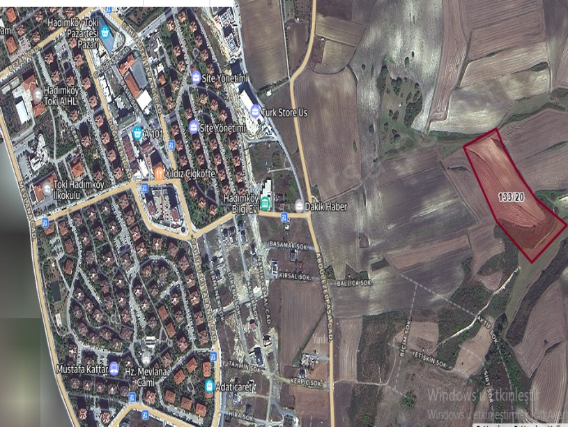 Arnavutköy Dursunköyde Satılık Arsa ,  311 M2 Yolu Var İmarlı  Hisseli