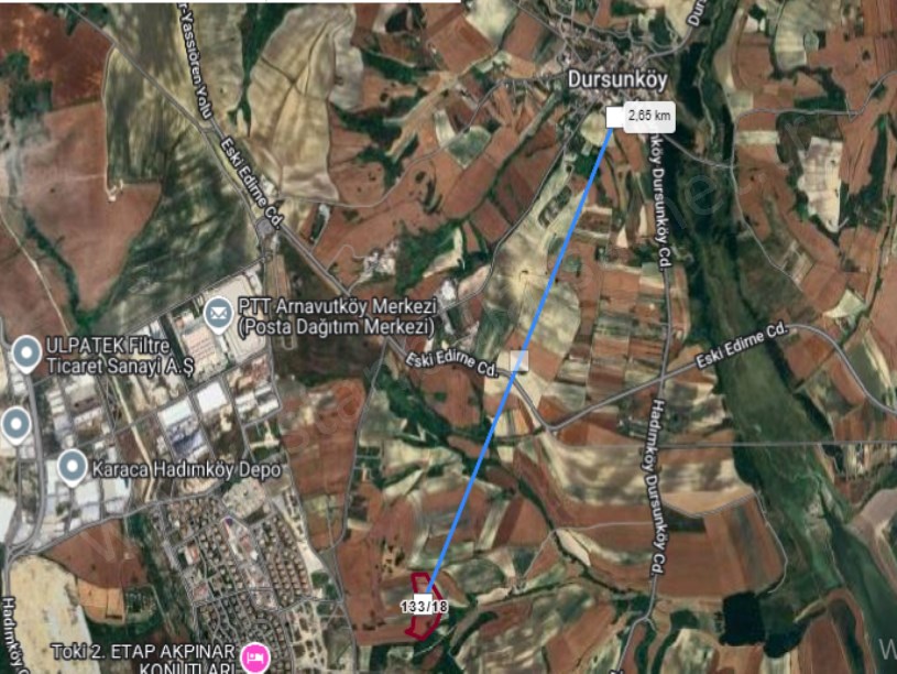 Arnavutköy Dursunköyde Satılık Arsa , 349 M2 Hisseli İmarlı  