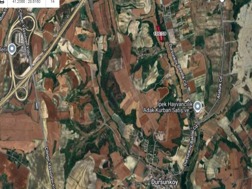 Arnavutköy Dursunköyde Satılık Arsa ,  181 m2  Hisseli İmarlı 