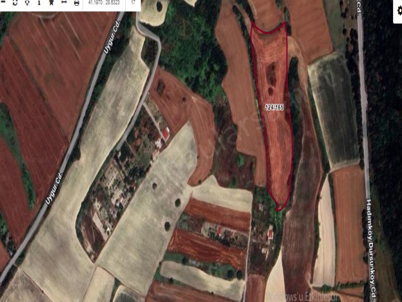 Arnavutköy Dursunköyde Satılık Arsa ,  152 M2 Caddeye Yakın Hisseli İmarlı