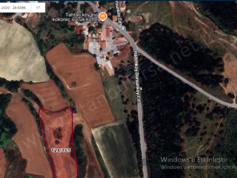 Arnavutköy Dursunköyde Satılık Arsa ,  152 M2 Caddeye Yakın Hisseli İmarlı