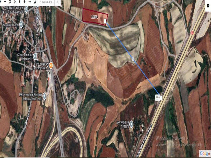 Arnavutköy Yassıörende Satılık Arsa , 238 M2 Yolu Var Hisseli 